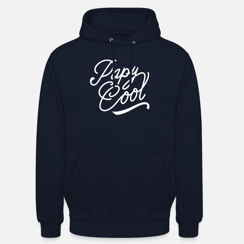Papy cool - Sweat-shirt à capuche unisexe - marine