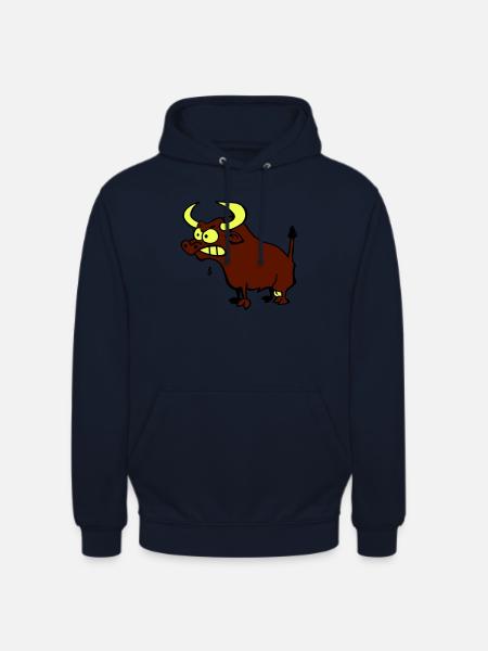 Wütender Stier - Unisex Hoodie - Navy