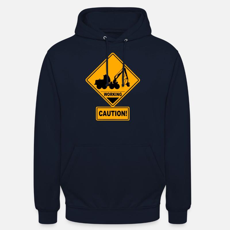 Moissonneuse Moissonneuse forestière - Sweat-shirt à capuche unisexe - marine