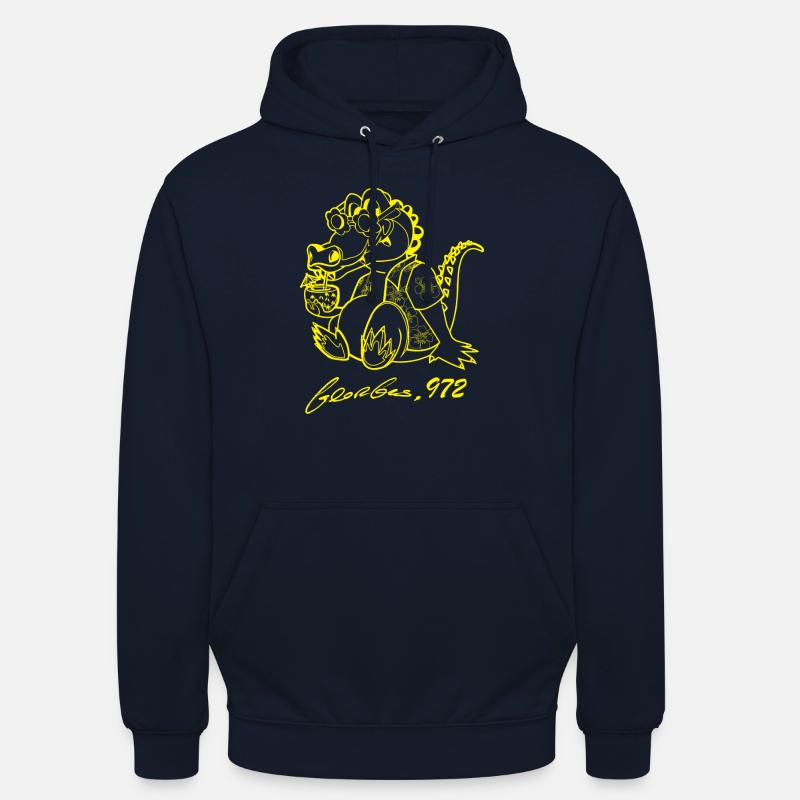 Georges Basic Gelb - Unisex Hoodie - Navy