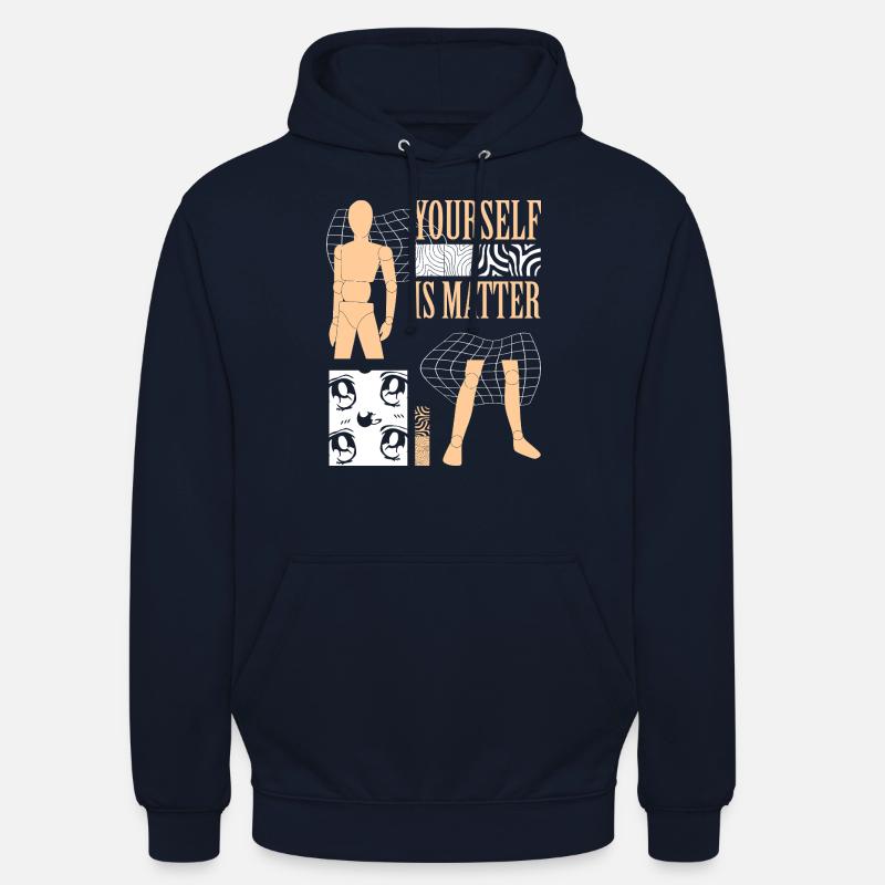 Vous-même, c’est la matière - Sweat-shirt à capuche unisexe - marine