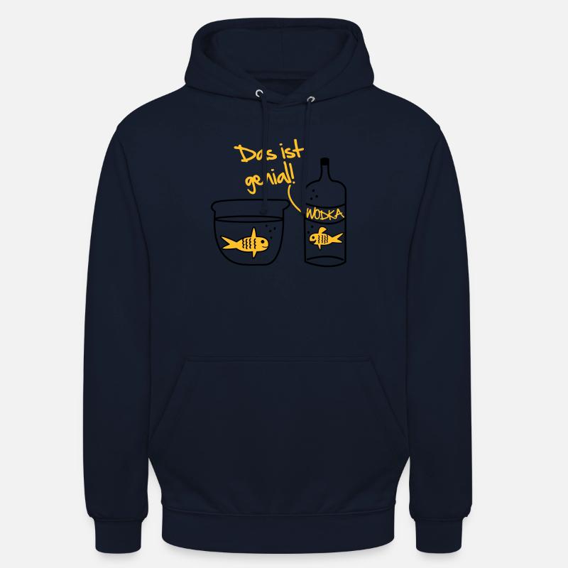 Goldfish vodka Conception - Sweat-shirt à capuche unisexe - marine
