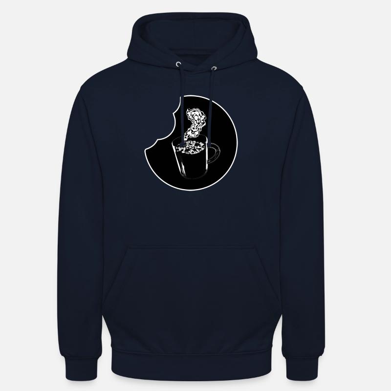 Tasse à café avec collation - Sweat-shirt à capuche unisexe - marine