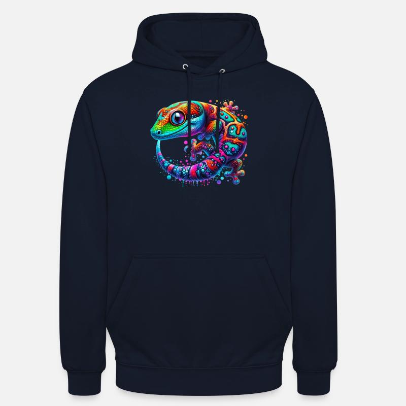 Gecko - Sweat-shirt à capuche unisexe - marine