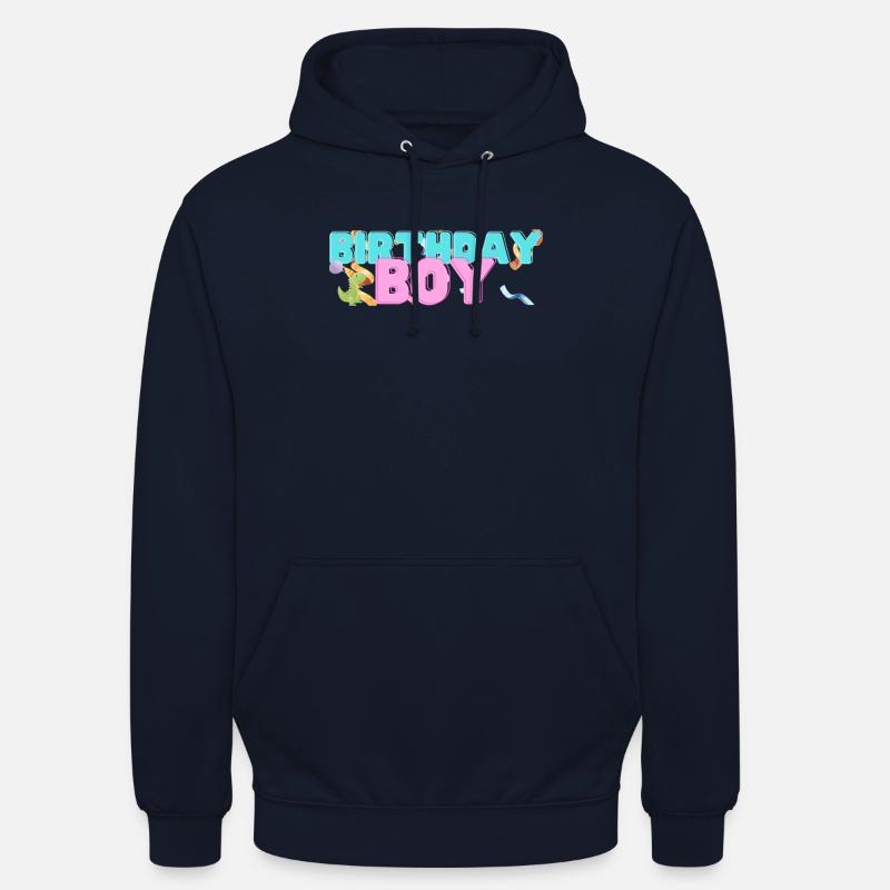 Dino Anniversaire Garçon - Sweat-shirt à capuche unisexe - marine