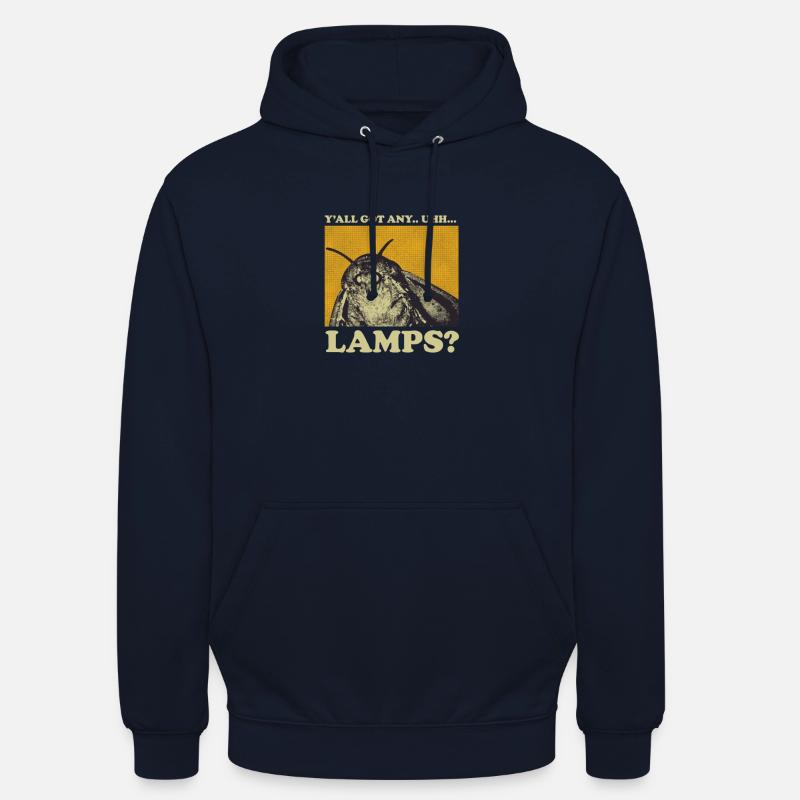 Moth Moth Moth Lamp Meme Butterfly Gift - Unisex Hoodie - navy