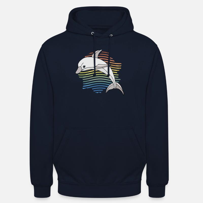 Delfin - Unisex Hoodie - Navy