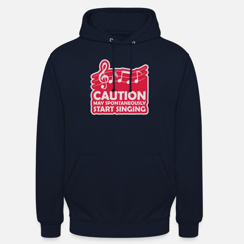 may spontaneously start singing - Unisex Hoodie - navy