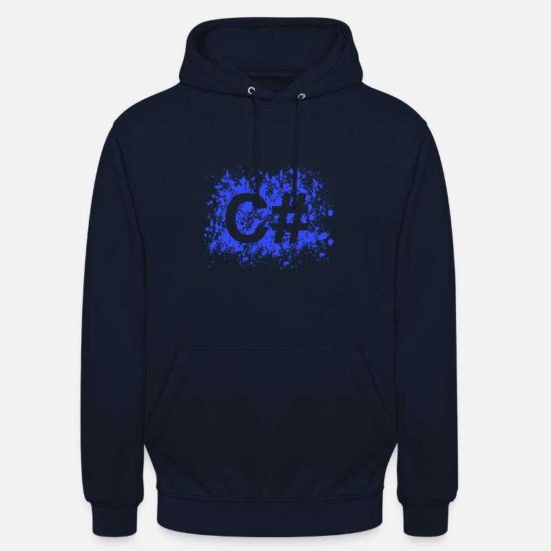 C # programmer software developer shirt - Unisex Hoodie - navy