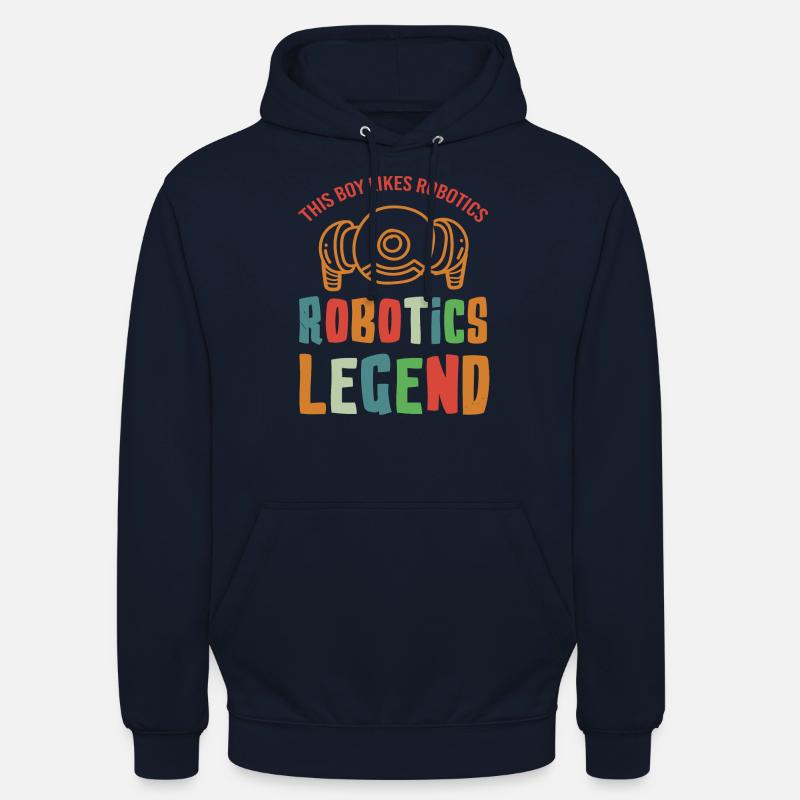 Robotics Legend Mechanic Engineer Robot - Unisex Hoodie - navy