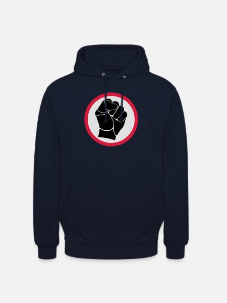 Fist - Poing - Sweat-shirt à capuche unisexe - marine