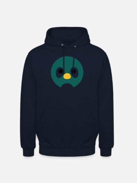 Cartoon Penguin Face - Unisex Hoodie - navy