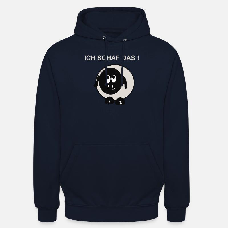 Ich schaff das Schaf Motiv - Unisex Hoodie - Navy