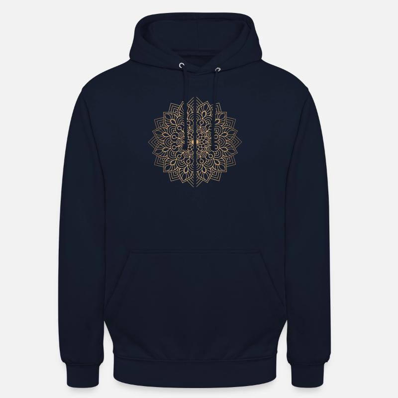 Golden Manalda / Yoga oder Gym - Unisex Hoodie - Navy