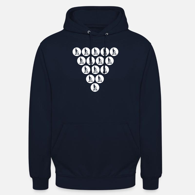 E-Scooter E-Roller Scooter - Unisex Hoodie - Navy
