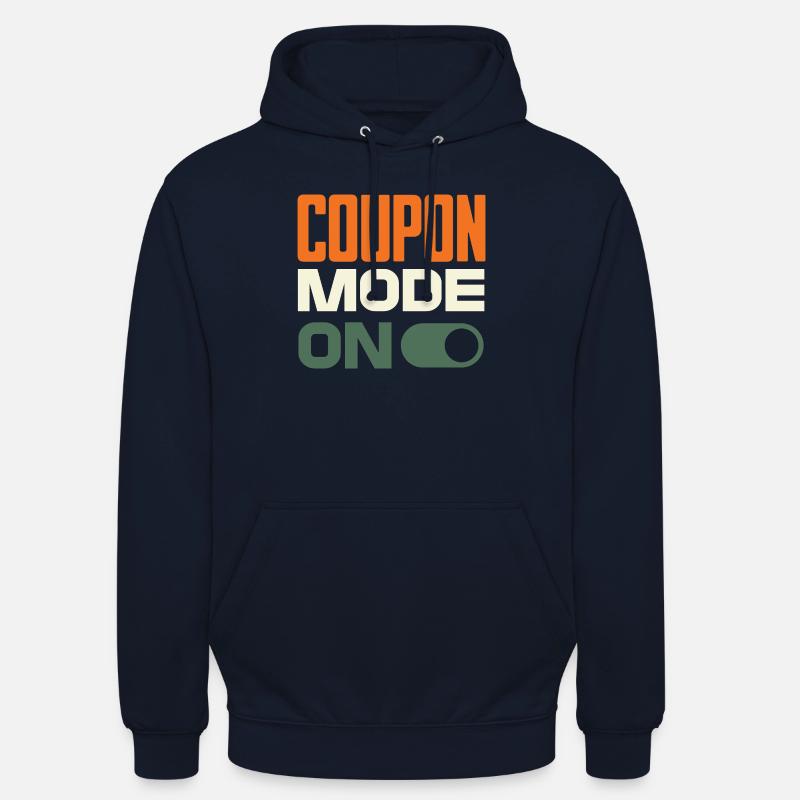 Coupon Mode On – Schnäppchenjäger Retro Design - Unisex Hoodie - Navy