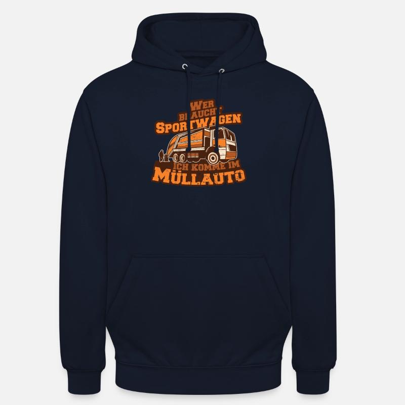 Müllauto Spruch - Unisex Hoodie - Navy