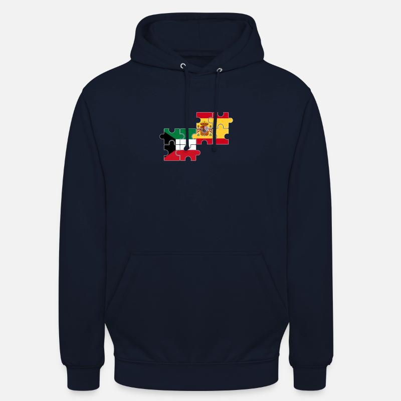 Koweït, Espagne, drapeau, Espagnol, Koweïtien - Sweat-shirt à capuche unisexe - marine