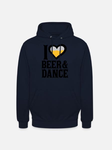 Love Beer and Dance - Unisex Hoodie - navy