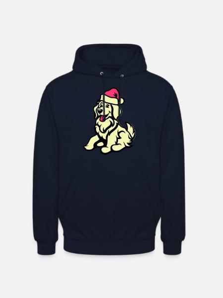 Dog Comic Animal Christmas - Unisex Hoodie - navy