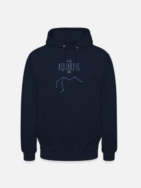 Aquarius Sternzeichen - Unisex Hoodie - Navy