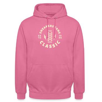 SNEAKERS FANS CLUB - Sweat-shirt à capuche unisexe - rose - Devant - Alina (178cm) & Michal (187cm)