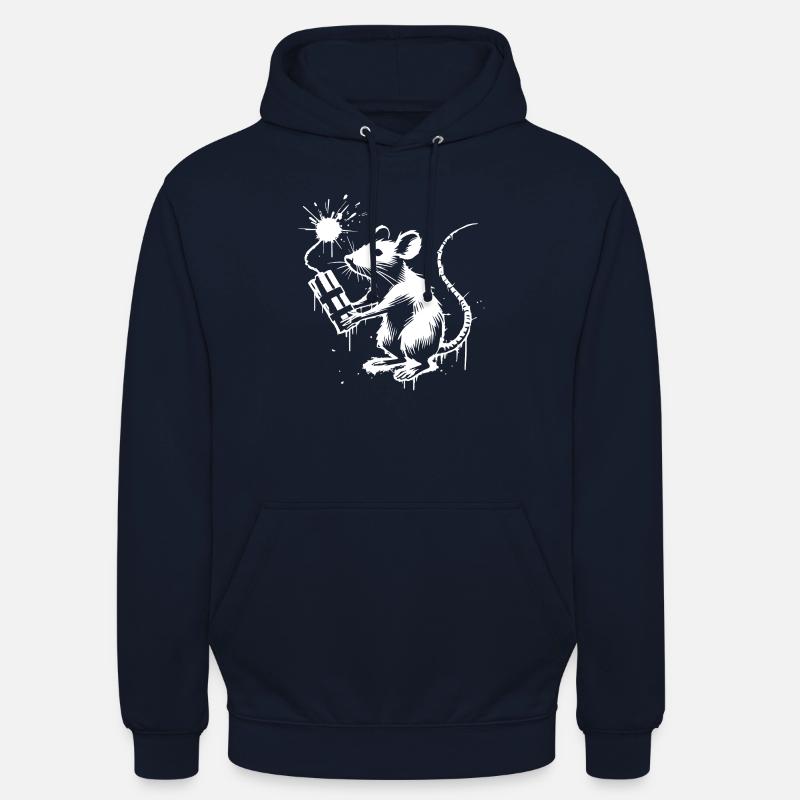 Ratte mit einem Dynamit. - Unisex Hoodie - Navy