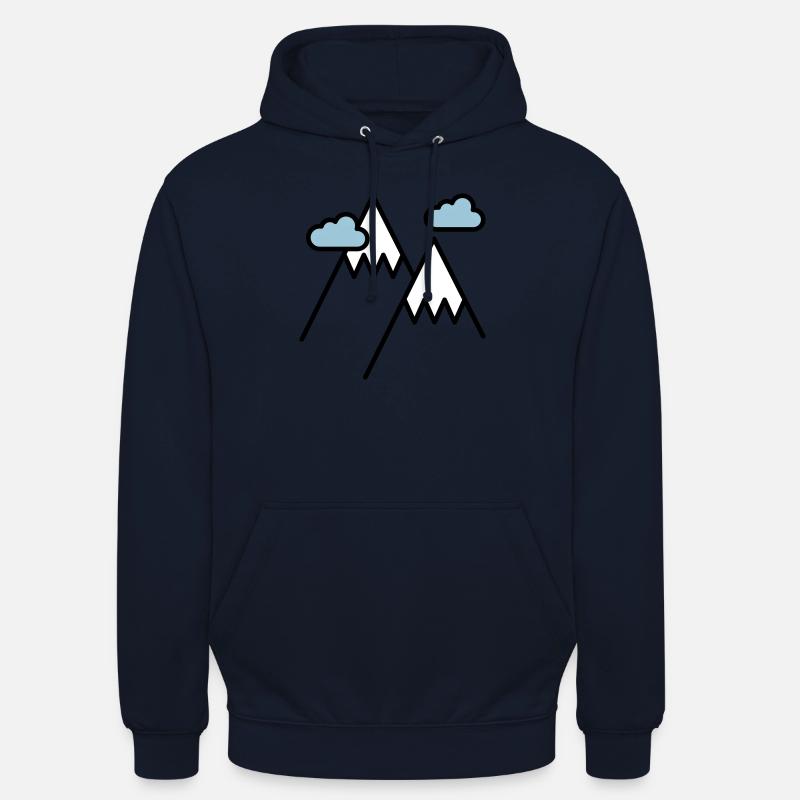 La montagne appelle - Sweat-shirt à capuche unisexe - marine