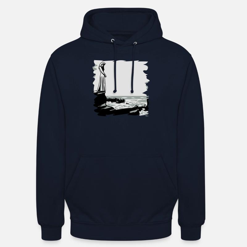 Gothic main Rosaire - Sweat-shirt à capuche unisexe - marine