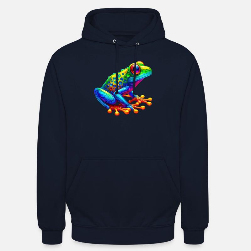 Grenouille - Sweat-shirt à capuche unisexe - marine