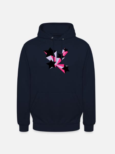 Sterne 3D - Unisex Hoodie - Navy