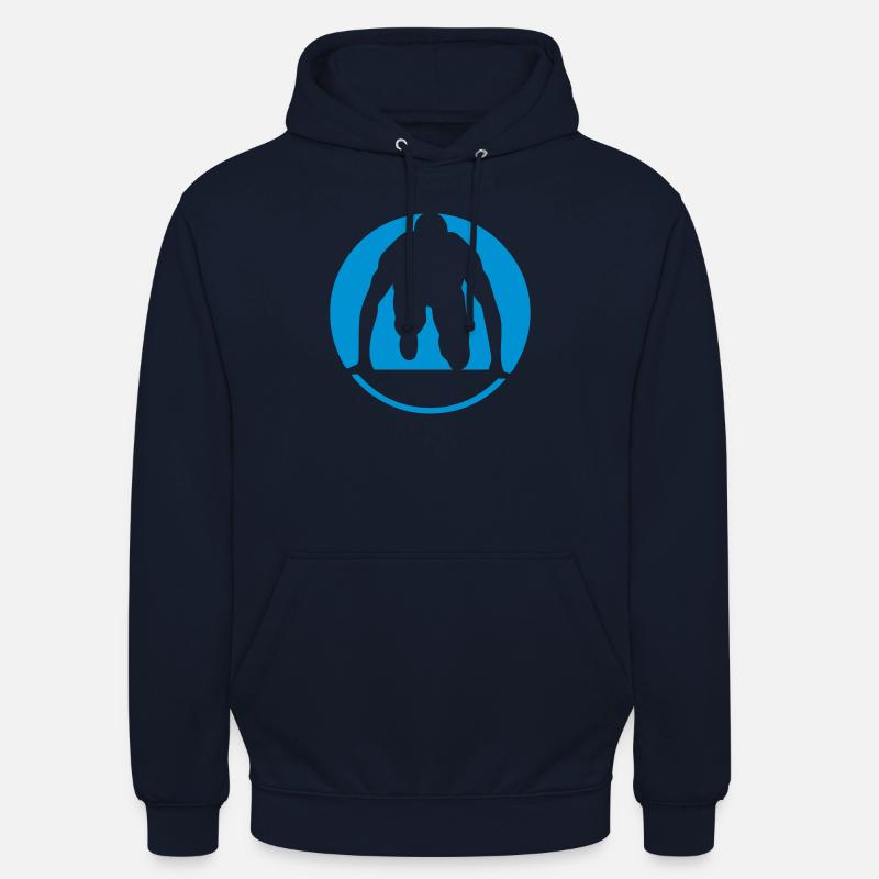 sprinter athlete 2 athletisme logo sport - Sweat-shirt à capuche unisexe - marine