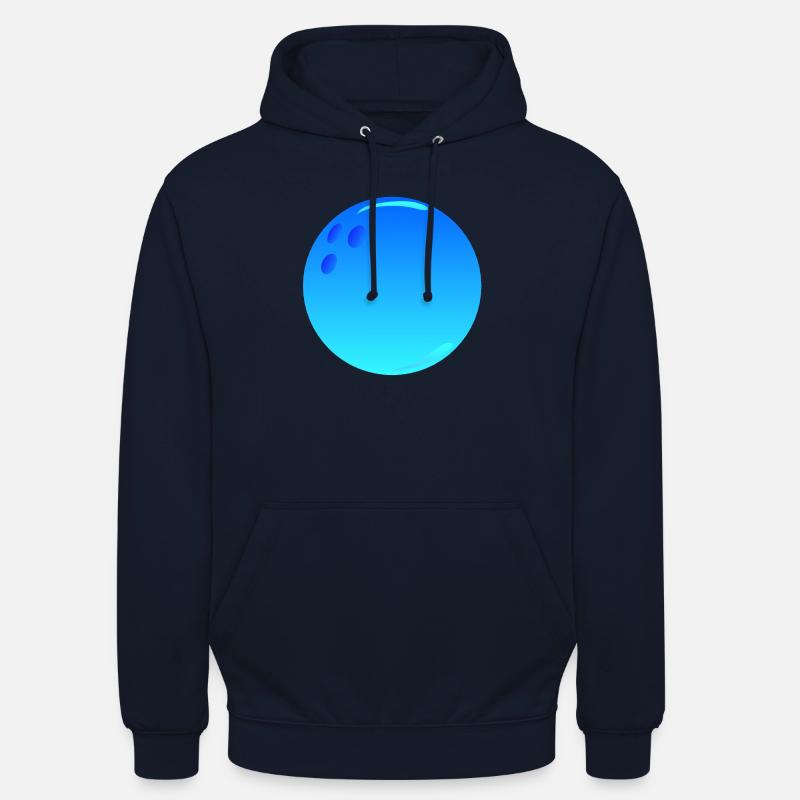 boule de bowling sport - Sweat-shirt à capuche unisexe - marine