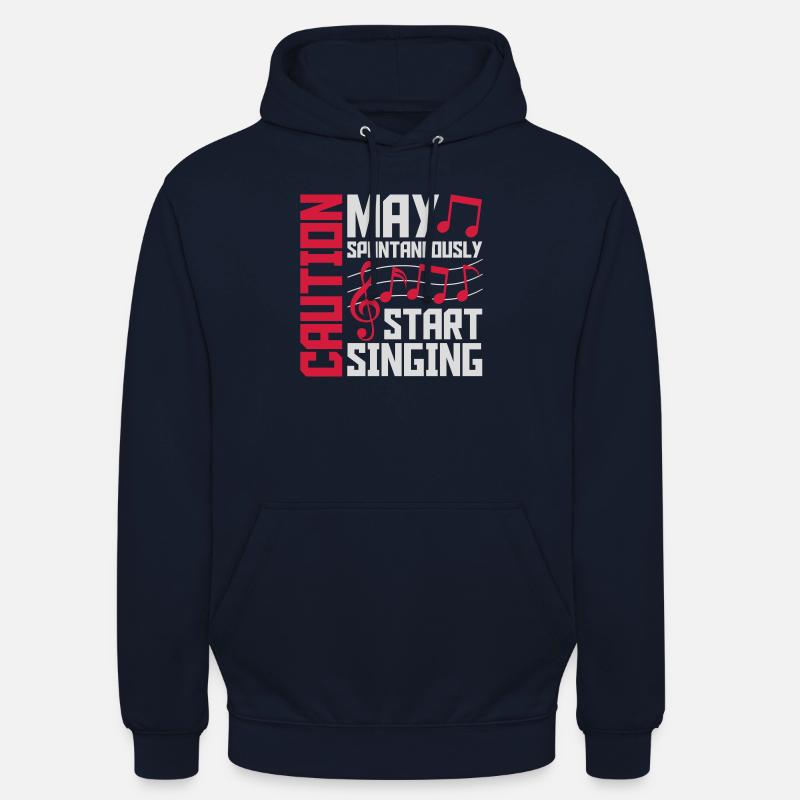 may spontaneously start singing - Unisex Hoodie - navy