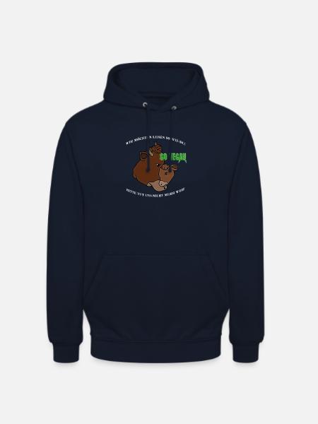 Go Vegan - Unisex Hoodie - Navy