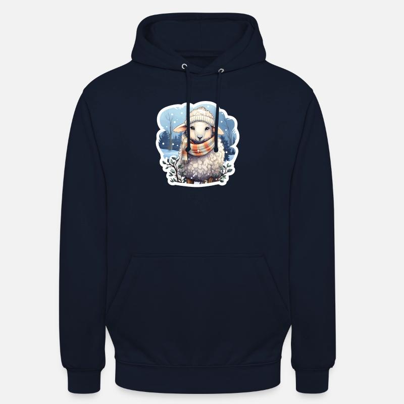 Winterschäfchen - Unisex Hoodie - Navy