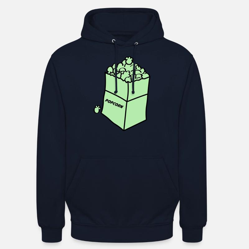 Maïs soufflé 2 - Sweat-shirt à capuche unisexe - marine