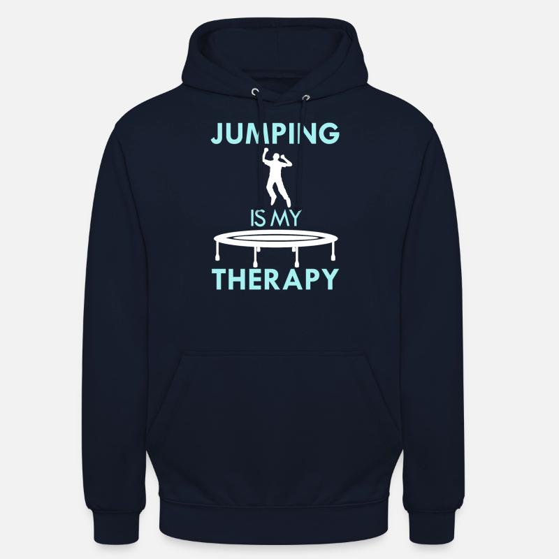 Trampoline Jumping comme Trampoliniste de - Sweat-shirt à capuche unisexe - marine