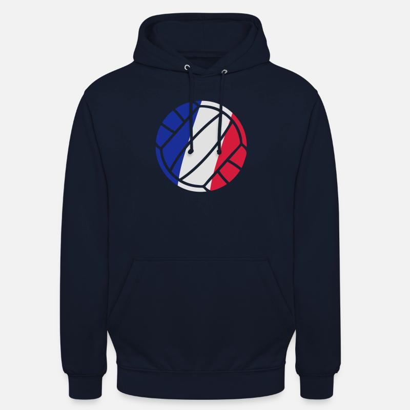 balle de volley-ball - Sweat-shirt à capuche unisexe - marine