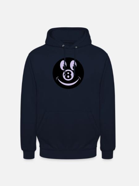 8 ball smiley vecto - Unisex Hoodie - navy