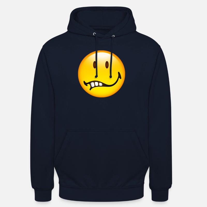 Smiley Glossy Doubt - Sweat-shirt à capuche unisexe - marine