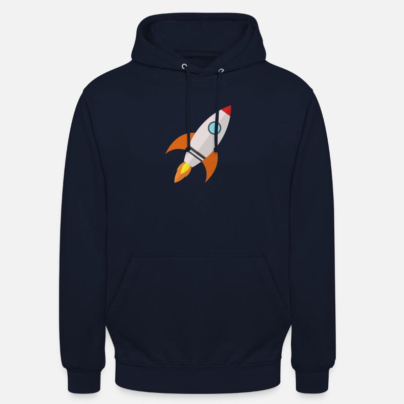 fusée - Sweat-shirt à capuche unisexe - marine
