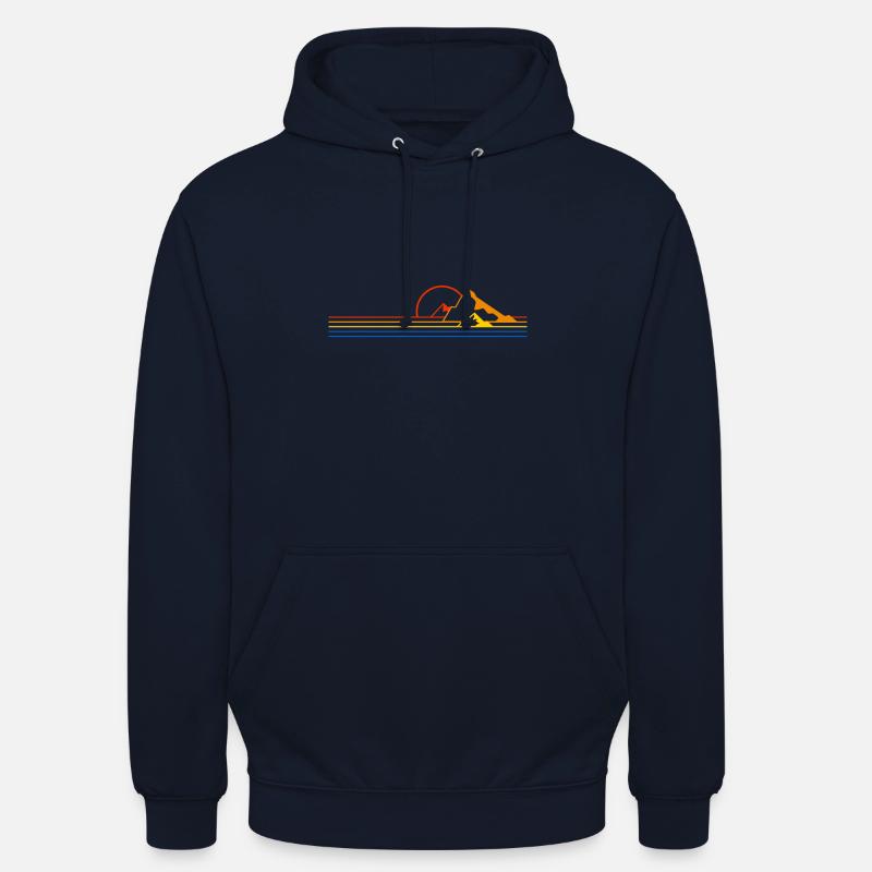 Le coucher du soleil - Sweat-shirt à capuche unisexe - marine