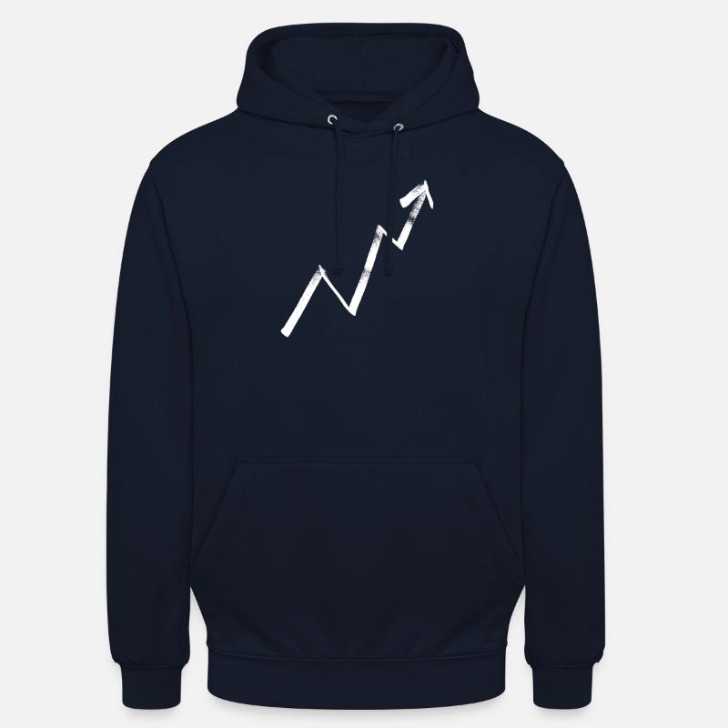Flèche vers le haut - Sweat-shirt à capuche unisexe - marine