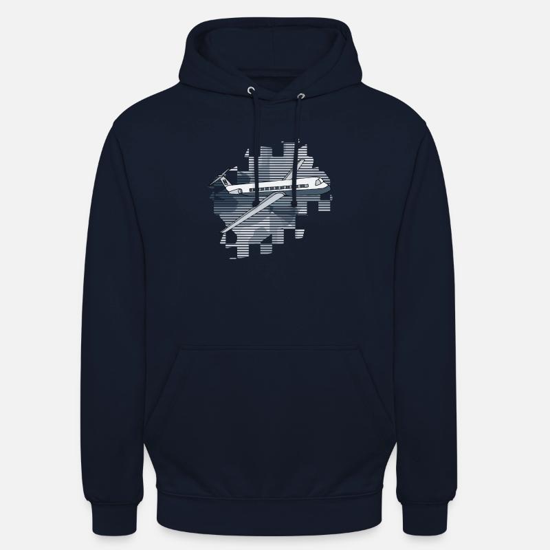 Flugzeug - Unisex Hoodie - Navy