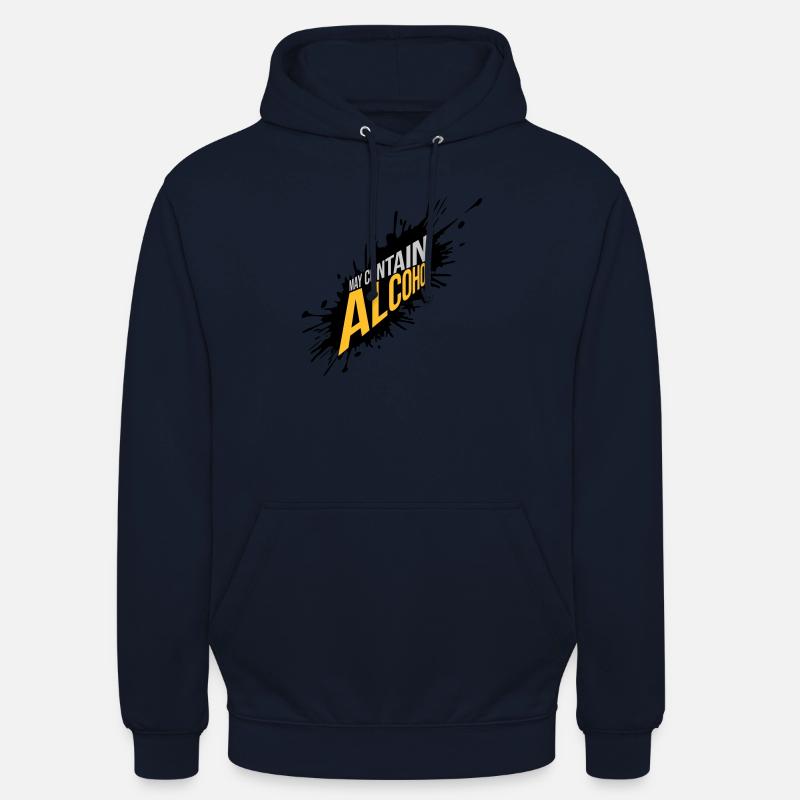 Farbklecks peut contenir de l’alcool - Sweat-shirt à capuche unisexe - marine