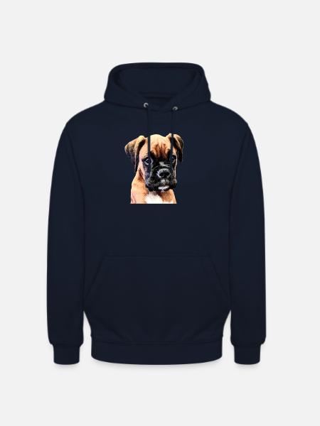 Boxer Welpe - Unisex Hoodie - Navy