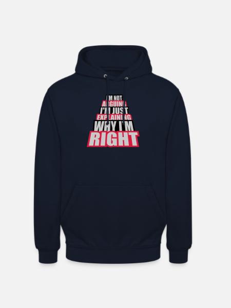 I m not arguing - Unisex Hoodie - navy