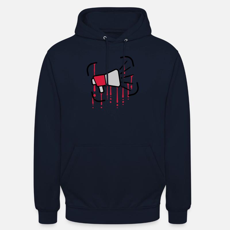 Laisse tomber megaphone Loud Speech - Sweat-shirt à capuche unisexe - marine