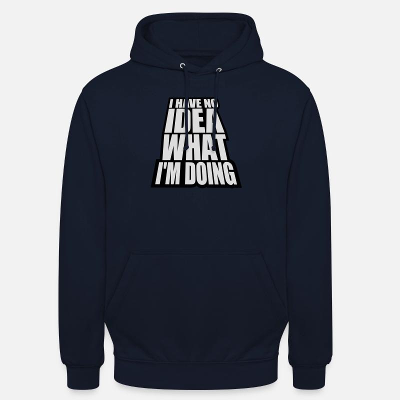 Aucune idée - Sweat-shirt à capuche unisexe - marine